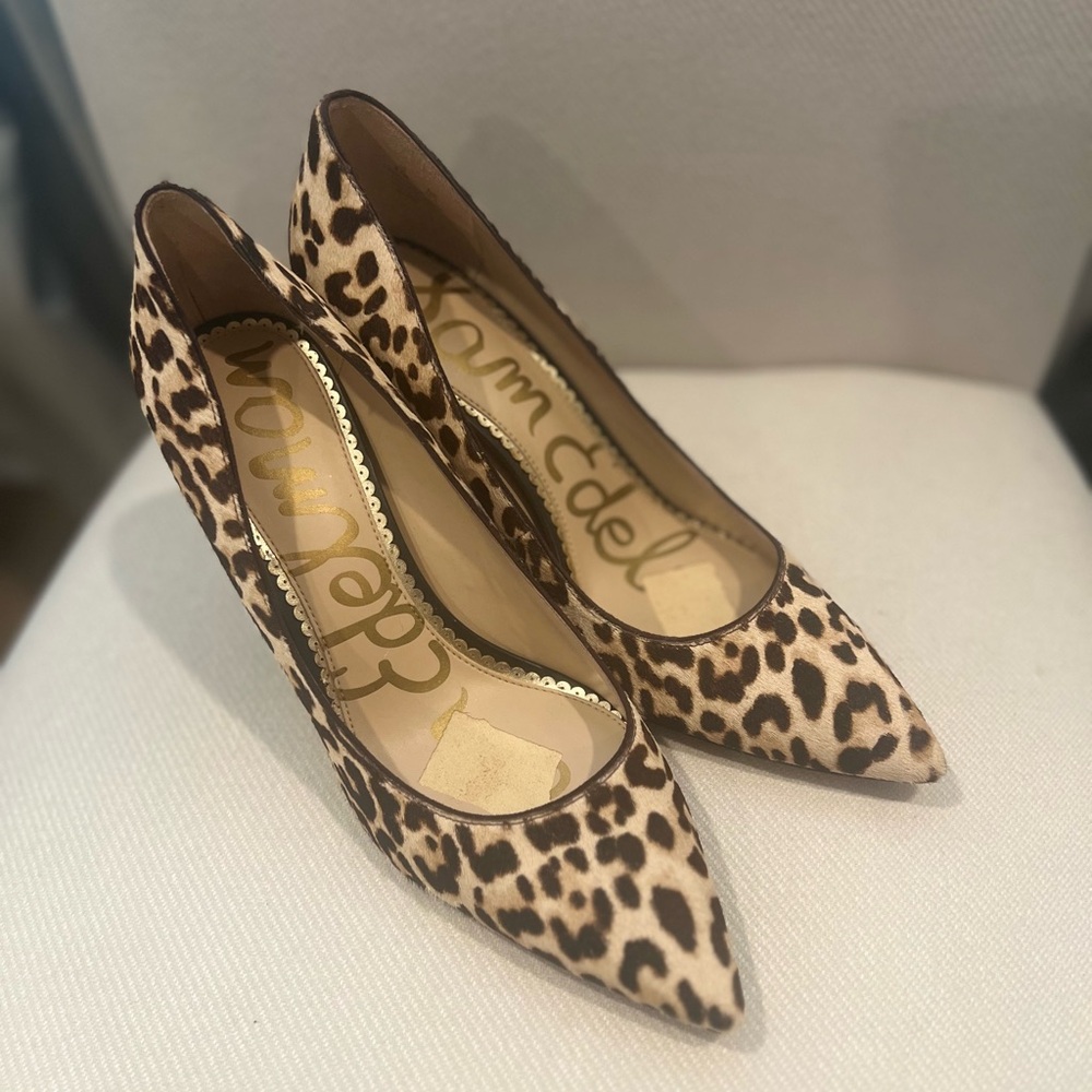 Sam Edelman Animal Point Print Heels